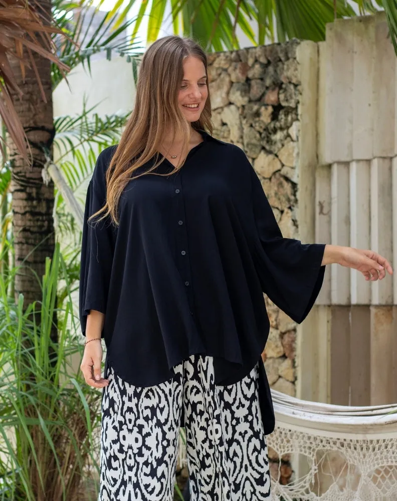 Millie Oversized Top - Black sold by Freez product image thumbnail 3