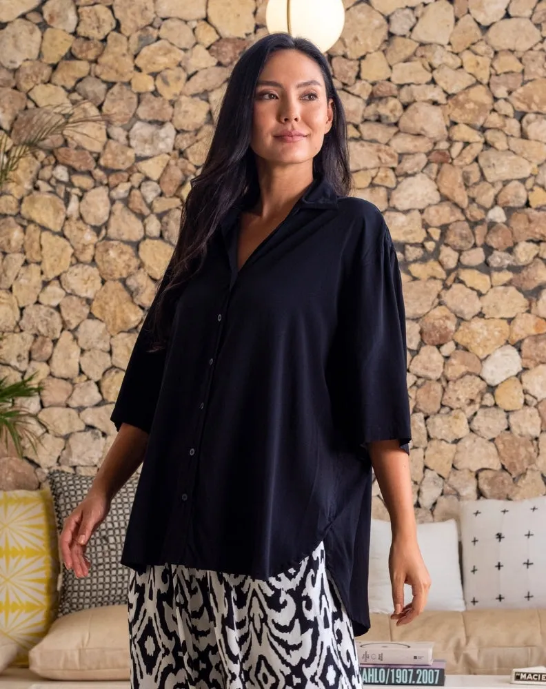 Millie Oversized Top - Black sold by Freez product image thumbnail 4