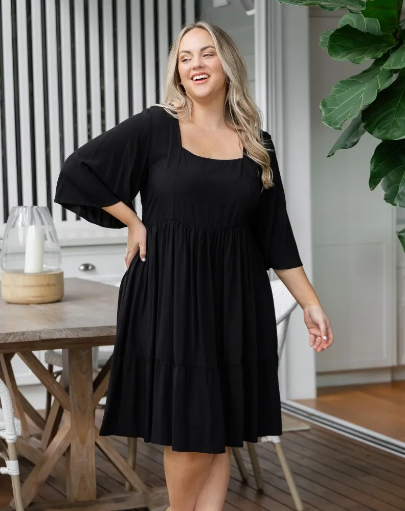 Alana Dress - Black sold by Freez