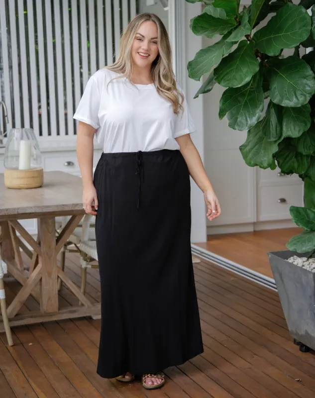 Bianca Bias Skirt - Black sold by Freez