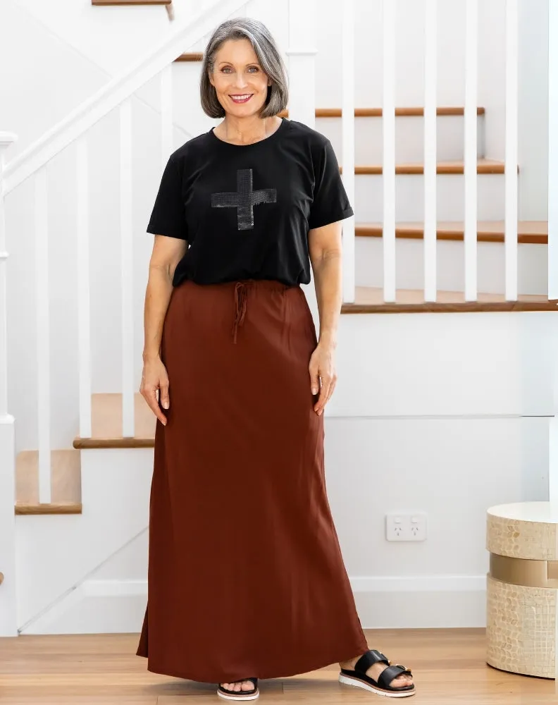 Bianca Bias Skirt - Mocha sold by Freez product image thumbnail 3