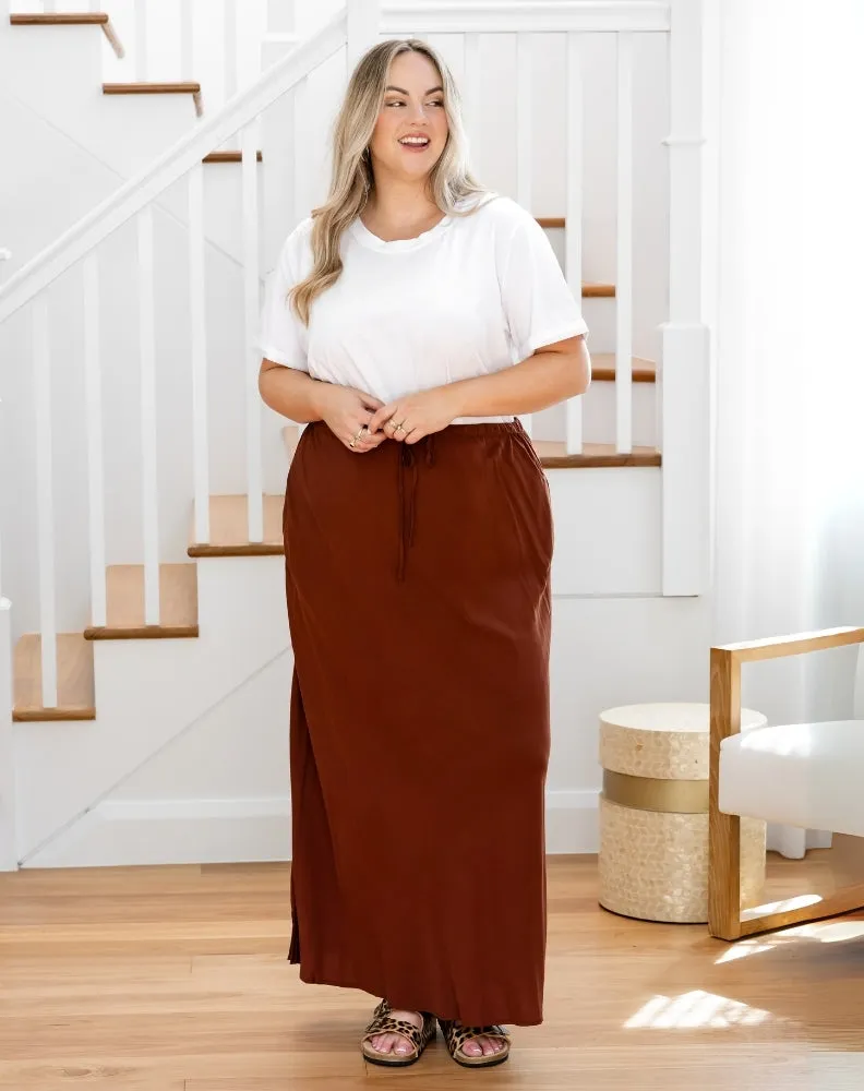 Bianca Bias Skirt - Mocha sold by Freez product image thumbnail 5