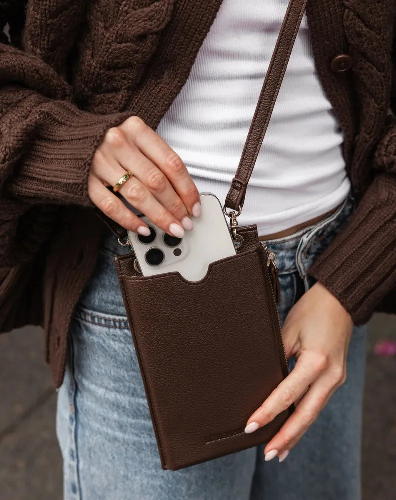 Suki Phone Bag - Chocolate sold by Freez product image thumbnail 2