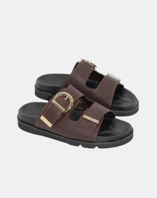Nelly Sandal - Chocolate sold by Freez