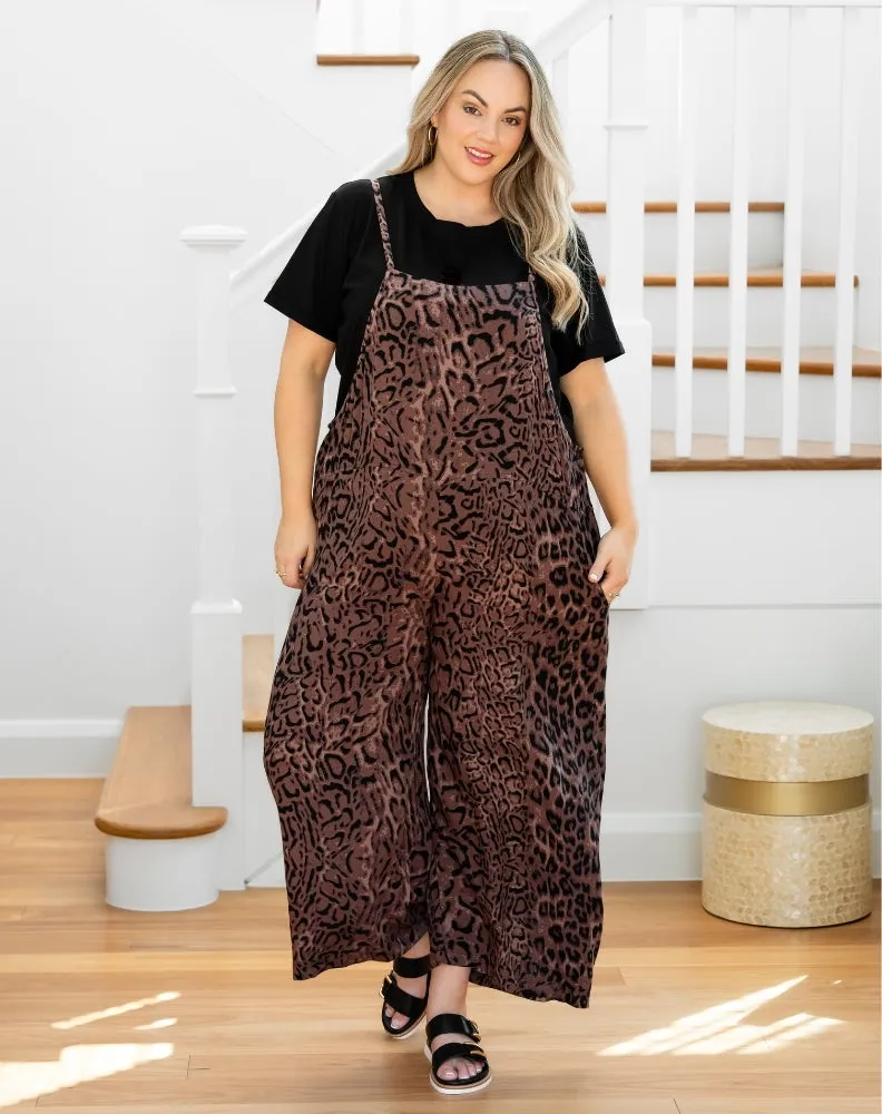 Rayon Overall - Leopard sold by Freez