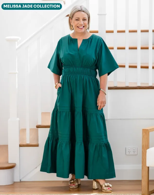 Teddie Maxi Dress - Forest made by Freez