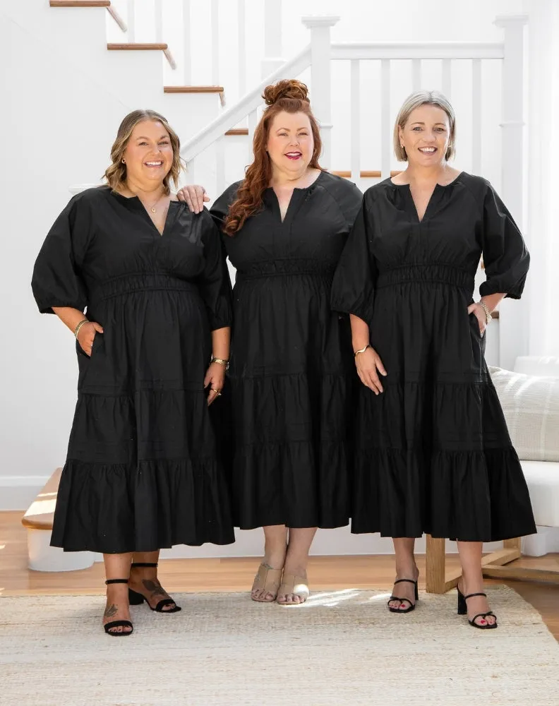 Olive Midi Dress - Black sold by Freez product image thumbnail 3