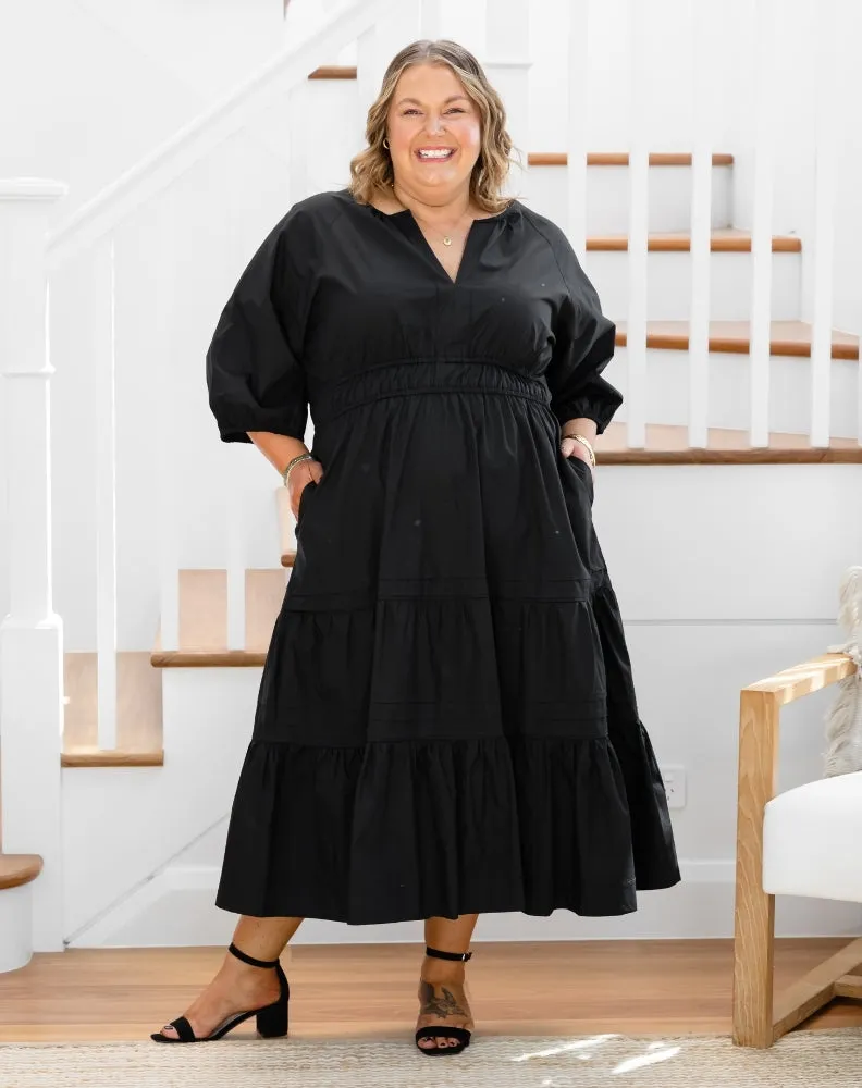 Olive Midi Dress - Black sold by Freez product image thumbnail 2