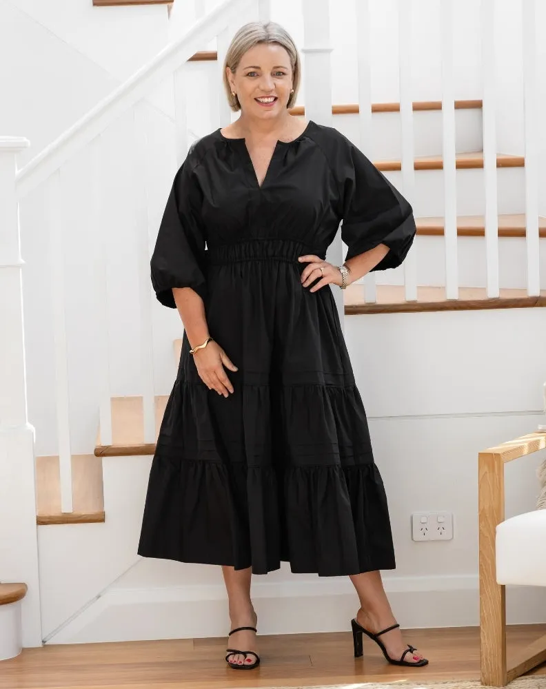 Olive Midi Dress - Black sold by Freez product image thumbnail 4