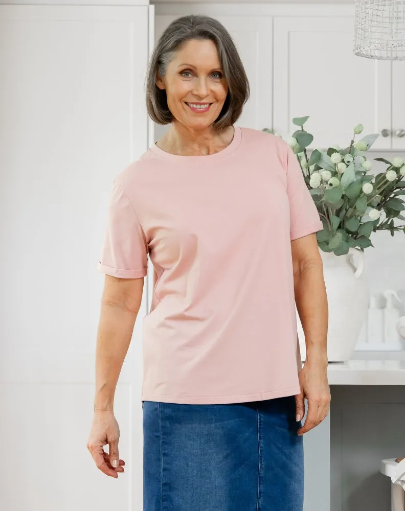 Cuff Tee - Pink sold by Freez product image thumbnail 5