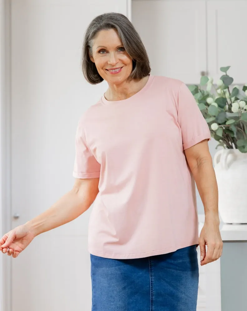 Cuff Tee - Pink sold by Freez product image thumbnail 4