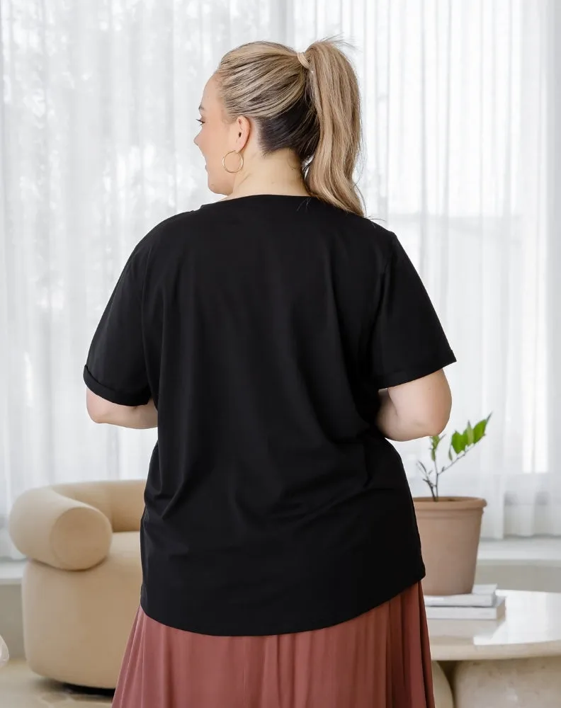 Leopard Star Cuff Tee sold by Freez product image thumbnail 4