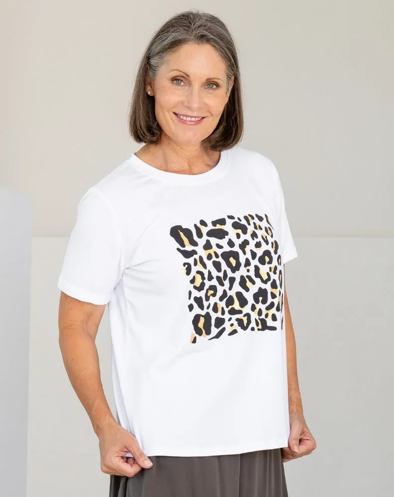 Leopard Lovers Cuff Tee sold by Freez product image thumbnail 4