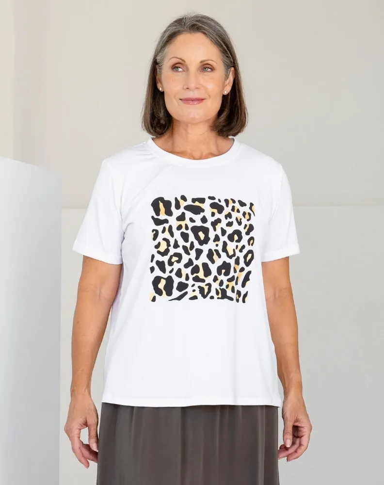 Leopard Lovers Cuff Tee sold by Freez