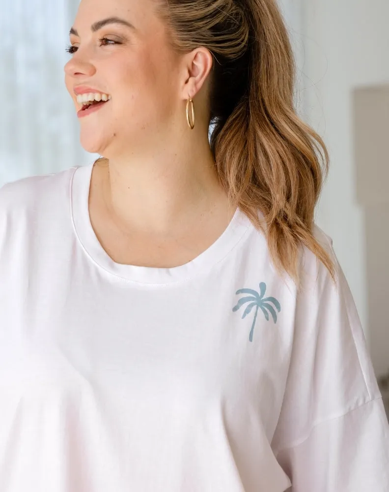 Good Vibes Oversized Tee sold by Freez product image thumbnail 5