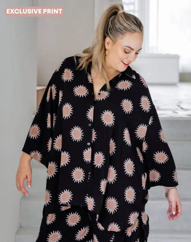 Millie Oversized Top - Sunrise sold by Freez