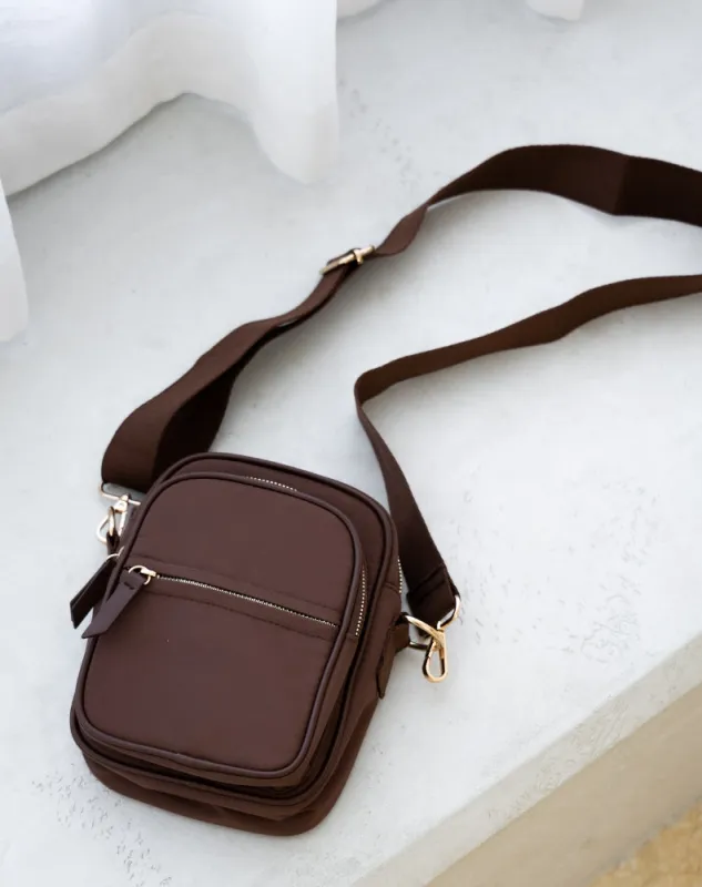 Natalie  Bag - Chocolate sold by Freez