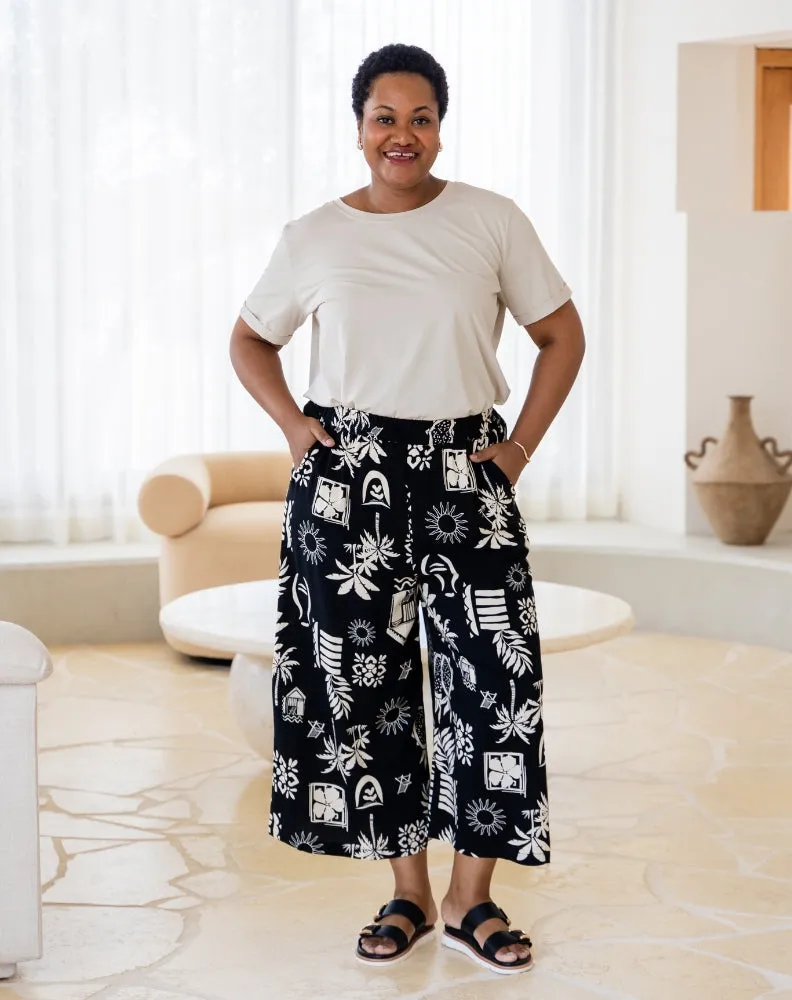 Billie 3/4 Pants - Margarita Print sold by Freez product image thumbnail 3