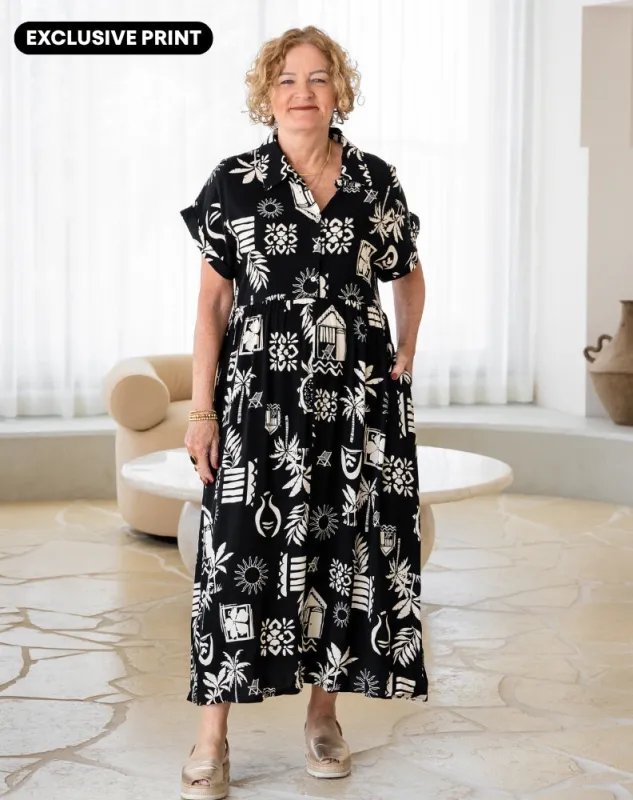 Elsie Dress - Margarita Print sold by Freez