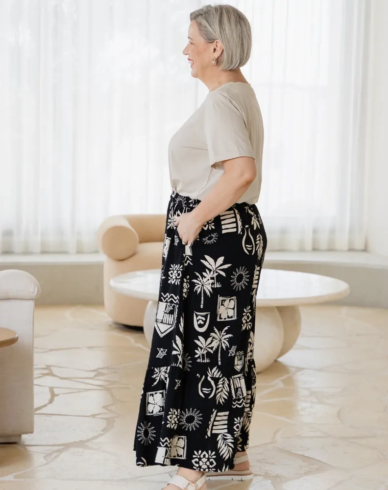 Danielle Maxi Skirt - Margarita Print sold by Freez product image thumbnail 3