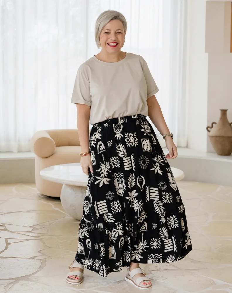 Danielle Maxi Skirt - Margarita Print sold by Freez product image thumbnail 2