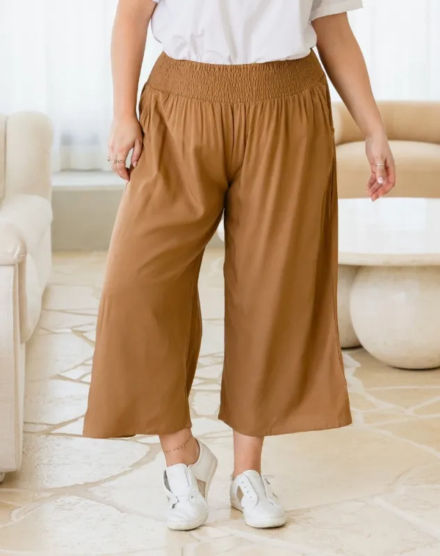 Iluka Pants - Tan sold by Freez