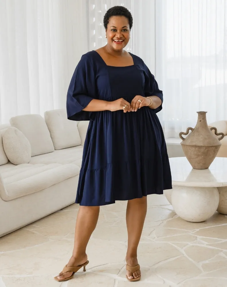 Alana Dress - Navy sold by Freez product image thumbnail 3