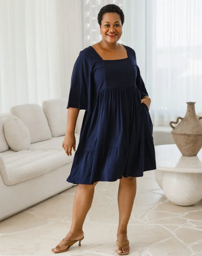 Alana Dress - Navy sold by Freez product image thumbnail 2