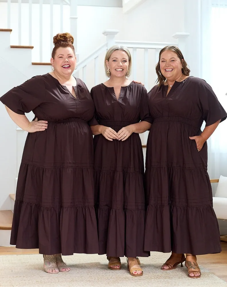 Teddie Maxi Dress - Chocolate sold by Freez product image thumbnail 2