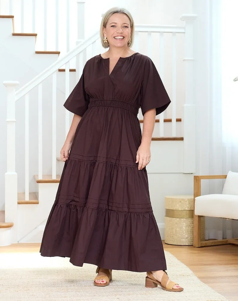 Teddie Maxi Dress - Chocolate sold by Freez product image thumbnail 4