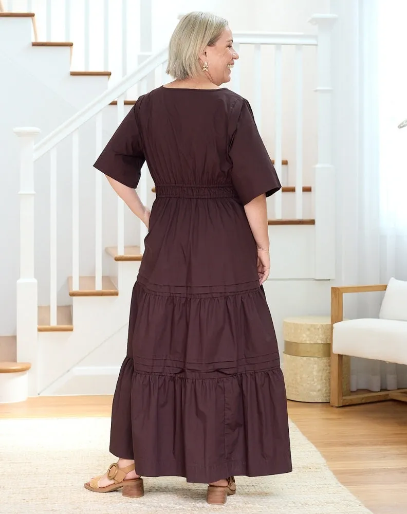 Teddie Maxi Dress - Chocolate sold by Freez product image thumbnail 5