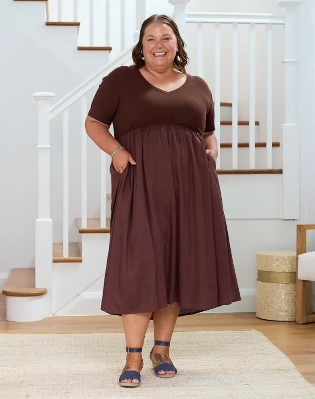 Ricki Dress - Chocolate sold by Freez