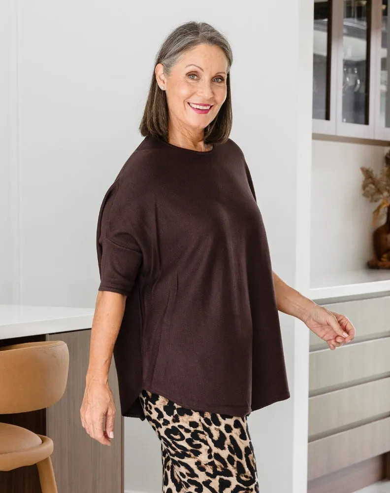 Batwing Knit - Chocolate sold by Freez product image thumbnail 5