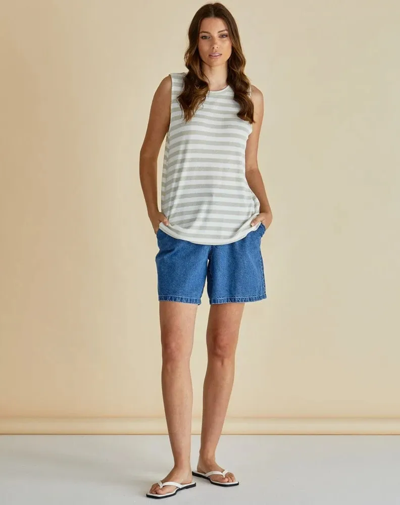 Positano Tank - Gold Stripe Metalic sold by Freez product image thumbnail 2