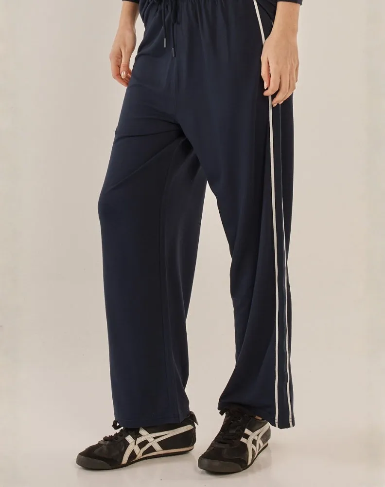 Evelyn Wide Leg Jogger - Navy sold by Freez product image thumbnail 3