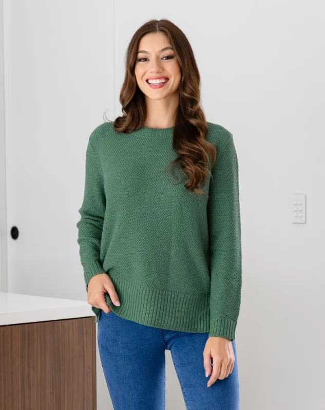 Maple Cotton Knit - Sage made by Freez