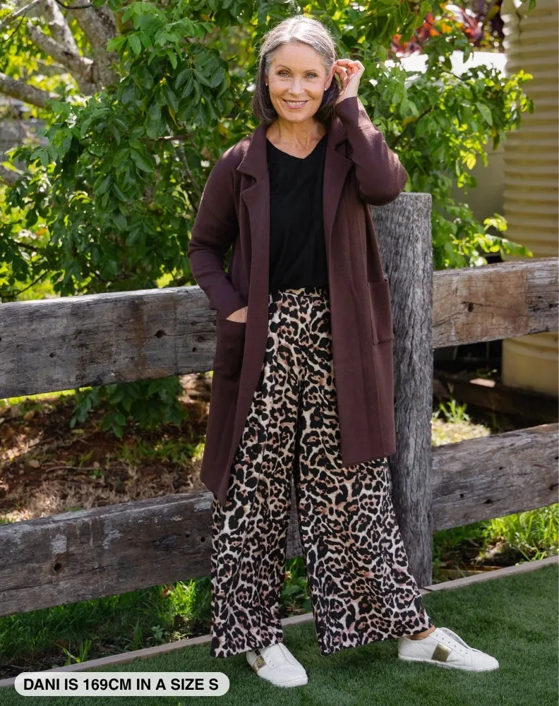 Chloe Knit Coatigan Chocolate sold by Freez product image thumbnail 4