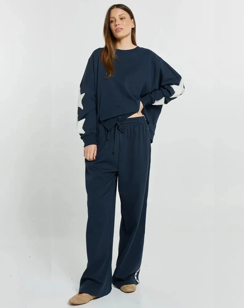Saskia TrackPant - Navy sold by Freez