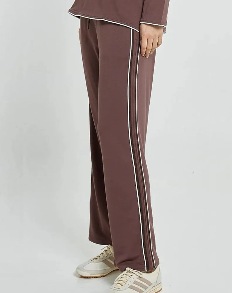 Evelyn Wide Leg Jogger - Nutmeg Brown sold by Freez product image thumbnail 3