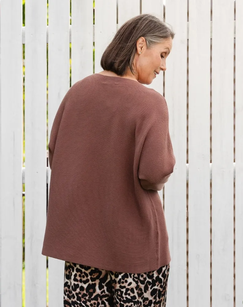 Boat Neck Knit - Nutmeg sold by Freez product image thumbnail 5