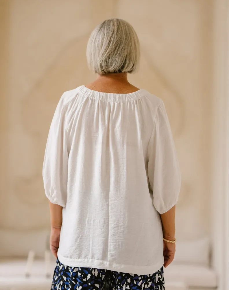 Lucy Top - White sold by Freez product image thumbnail 5