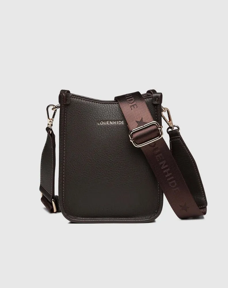 Parker Phone Crossbody Bag - Chocolate sold by Freez