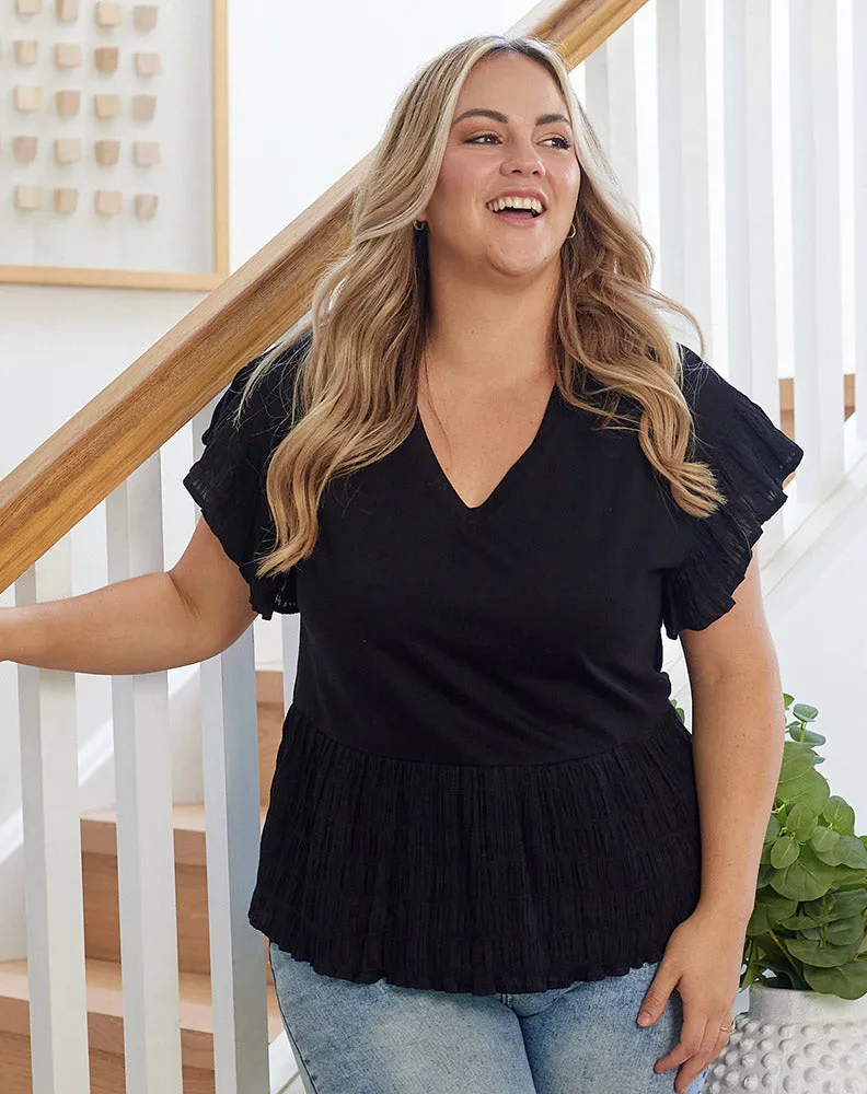 Tamara Top - Black sold by Freez product image thumbnail 5