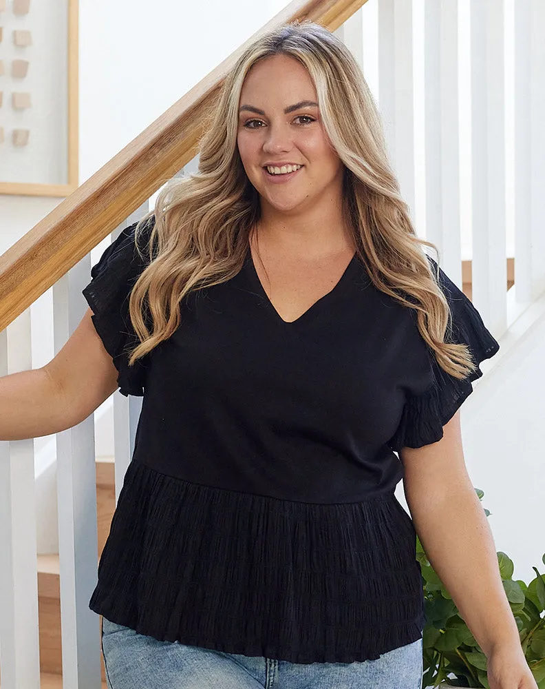 Tamara Top - Black sold by Freez product image thumbnail 2