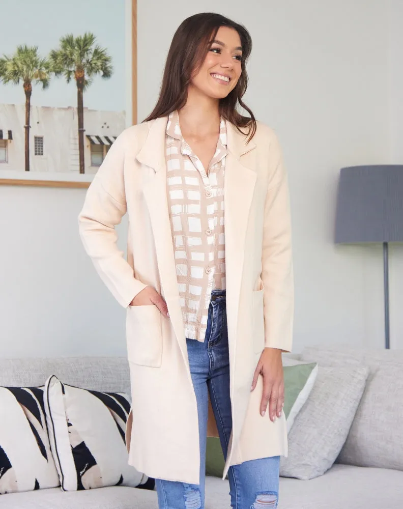 Coatigan - Beige sold by Freez