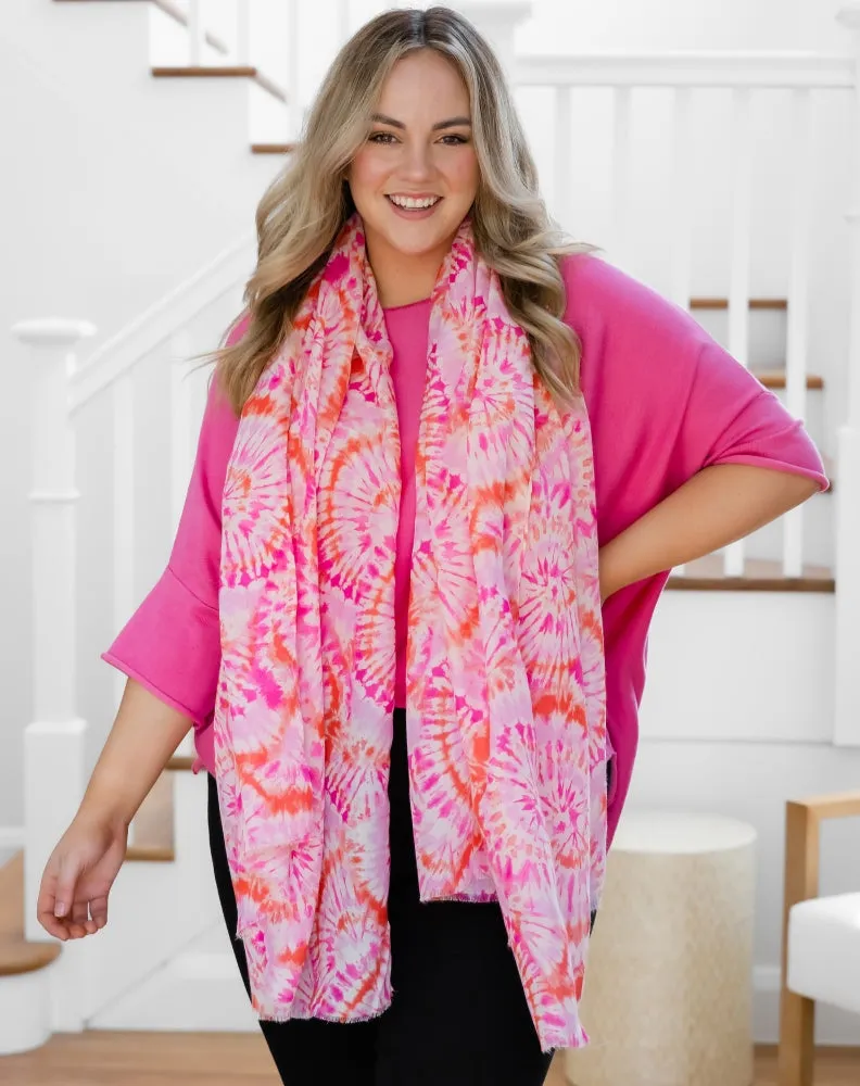Print Scarf - Peach Geo sold by Freez product image thumbnail 4