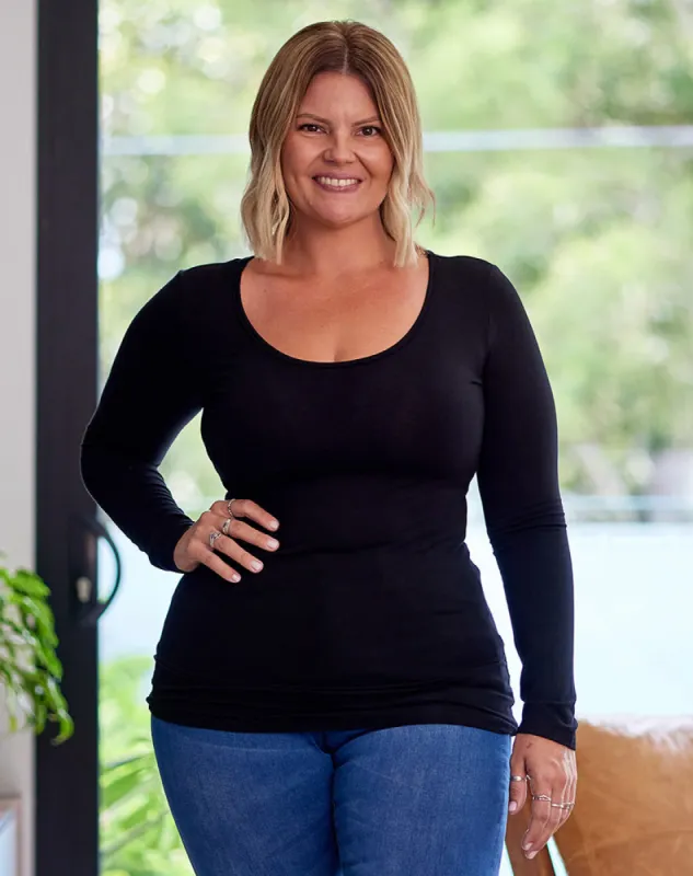 Layering Tee -Black sold by Freez