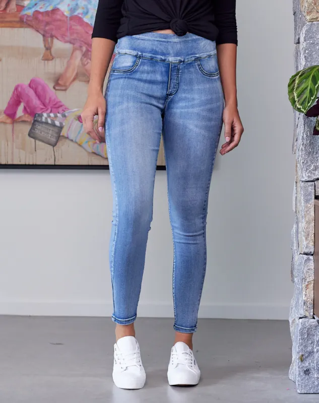 Pull On Jeans -Distressed sold by Freez