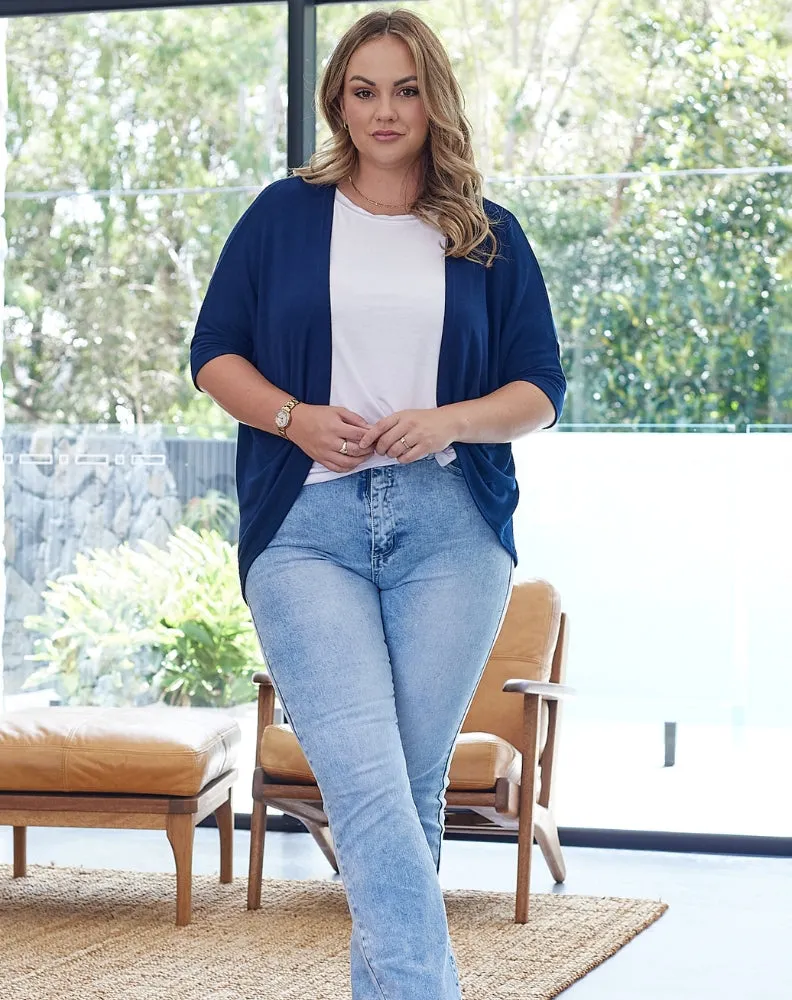 Mini Shrug - Navy sold by Freez