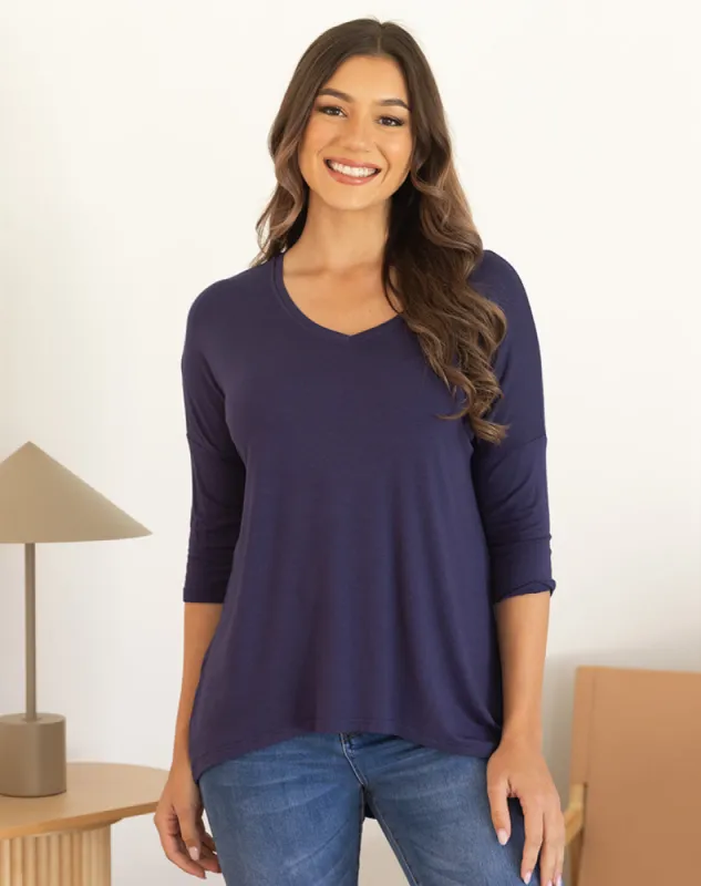 Autumn Tee -Navy sold by Freez